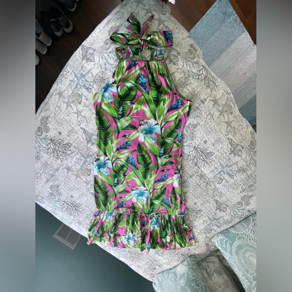 Tommy Bahama Floral Halter Style Maxi Dress - Picture 3 of 5